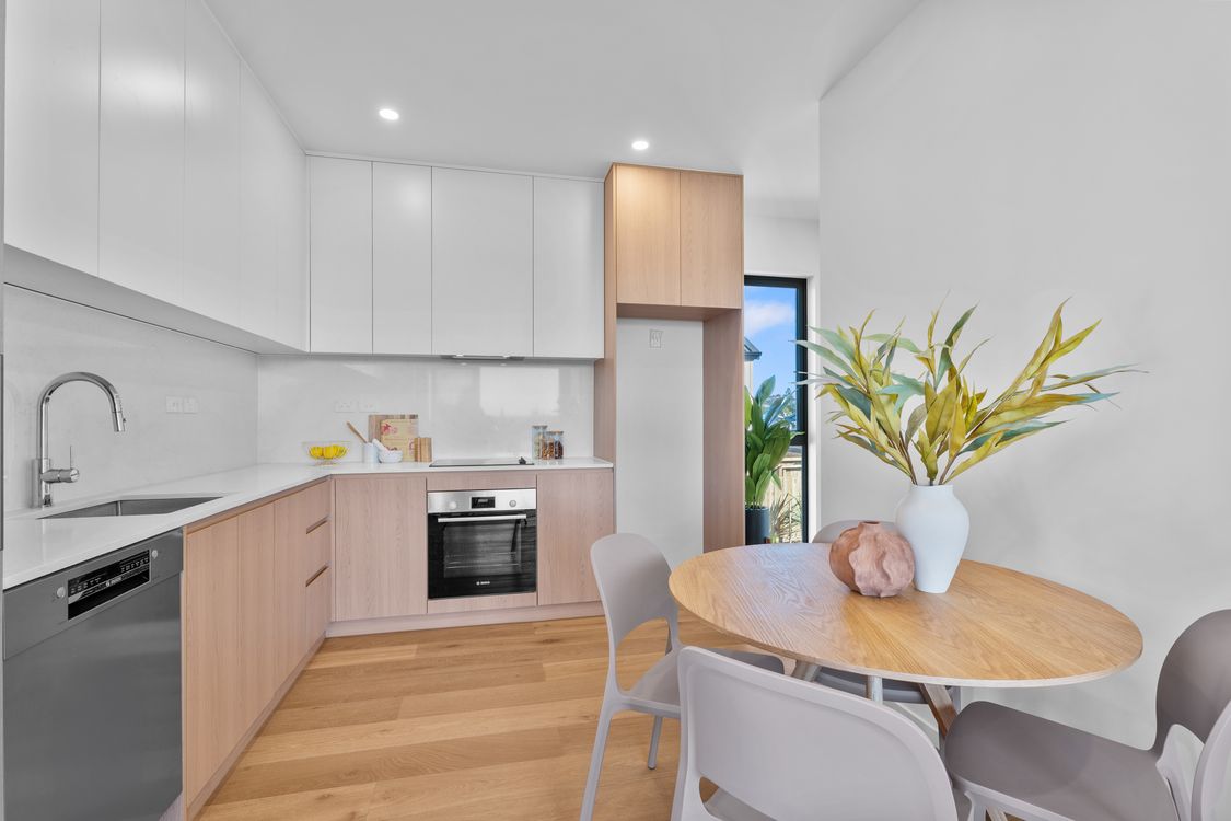 Kitchen at a home in the 1–3/26 Rimu Street collection